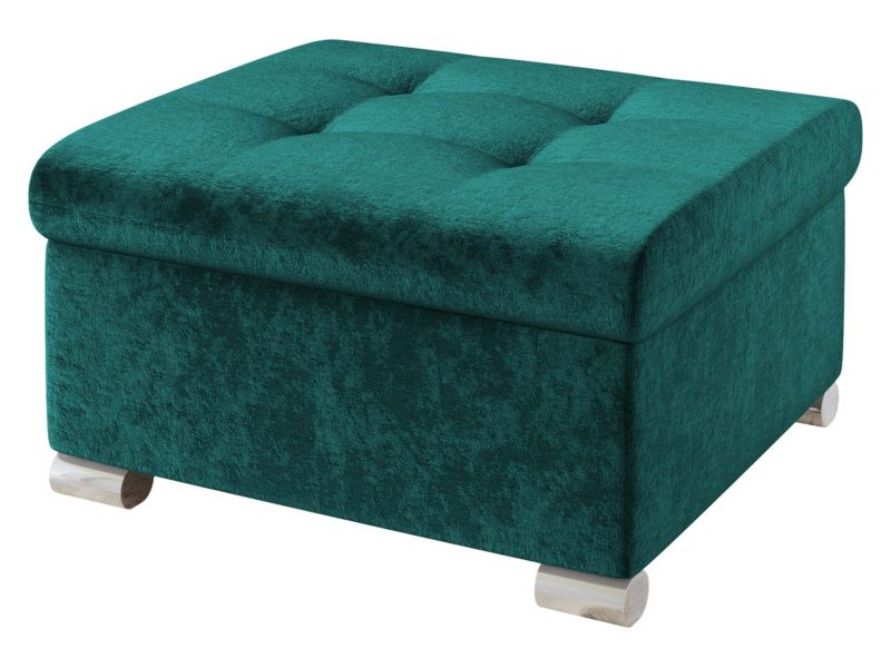Pufa MIRJAN 24 Niko Mała ciemny turkus szenilowy 1 szt.