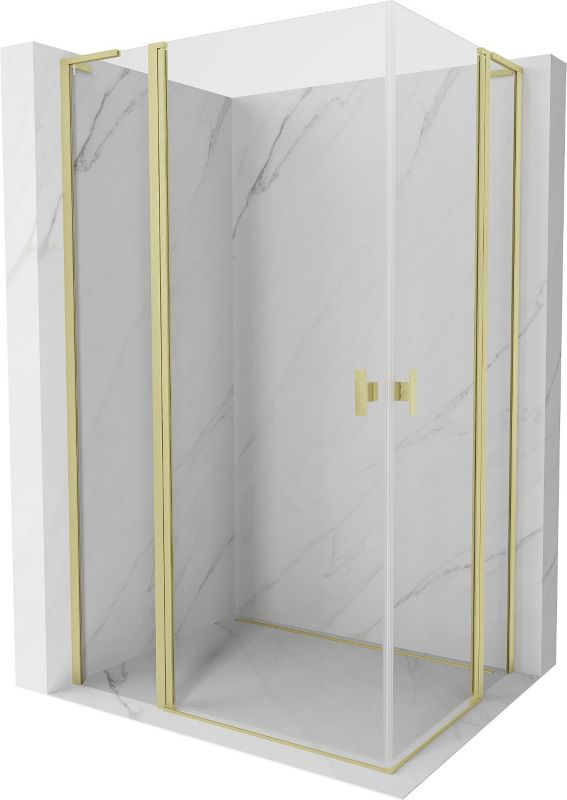 Kabina prysznicowa uchylna Mexen Mist L złota 120x110 cm 8A4L-120-110-55-00 1 szt.
