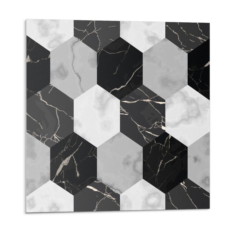 Kafelki samoprzylepne Wallfluent 50x50 cm Stylowe heksagony na nowoczesnym tle 4 szt.