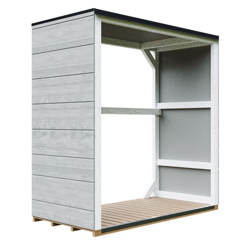 Zewnętrzny schowek na drewno opałowe Timbela M980-1-TUNDRA GREY 1.14 m² odporna na warunki atmosferyczne 1 szt.