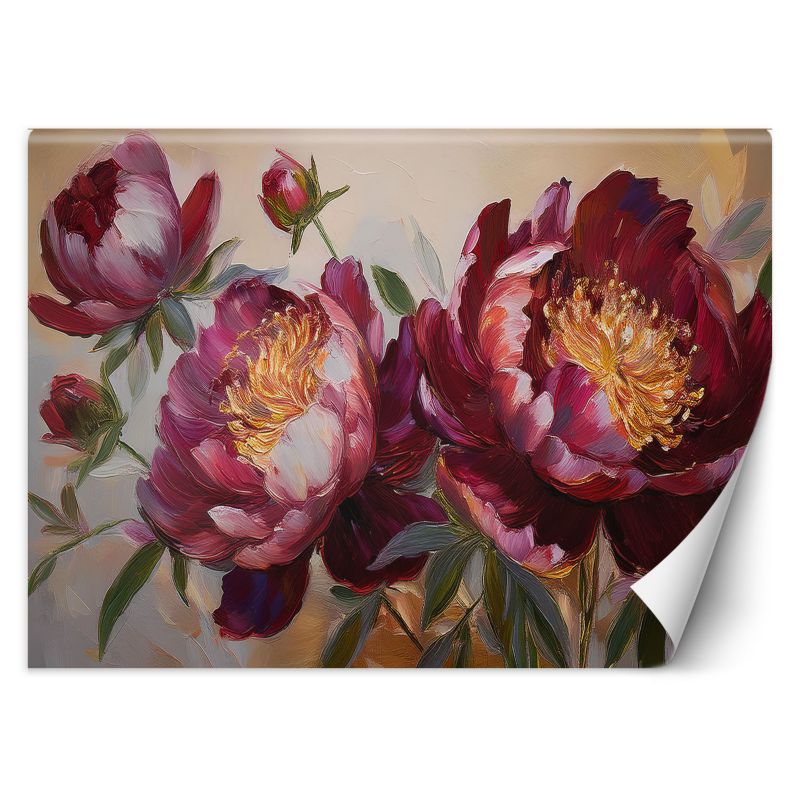 Fototapeta Feeby Piwonie Kwiaty Czerwone Natura 150x105 1 szt