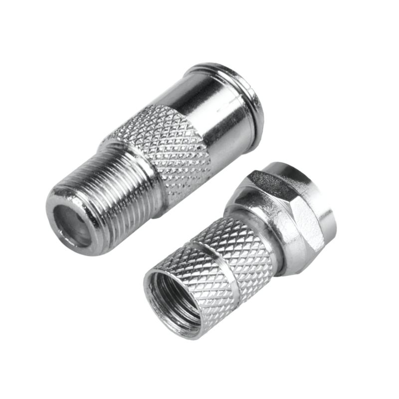 Przejście DPM Solid gniazdo TV - gniazdo F + wtyk F