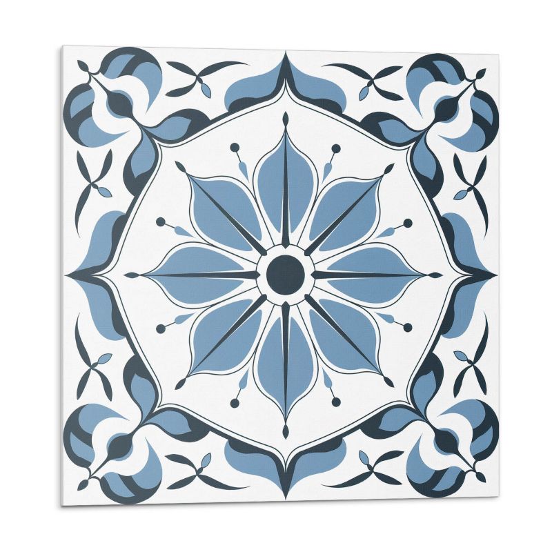 Kafelki samoprzylepne Wallfluent 30x30 cm Kwiatowy nadruk z wyrafinowanymi akcentami 9 szt.