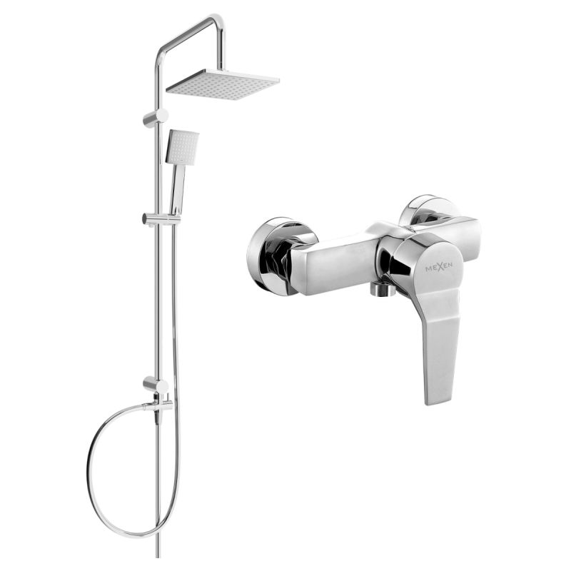 Zestaw prysznicowy z deszczownicą Mexen Caro chrom 746640200-00 1 szt.