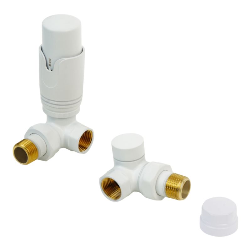 Zestaw termostatyczny GoodHome osiowy biały