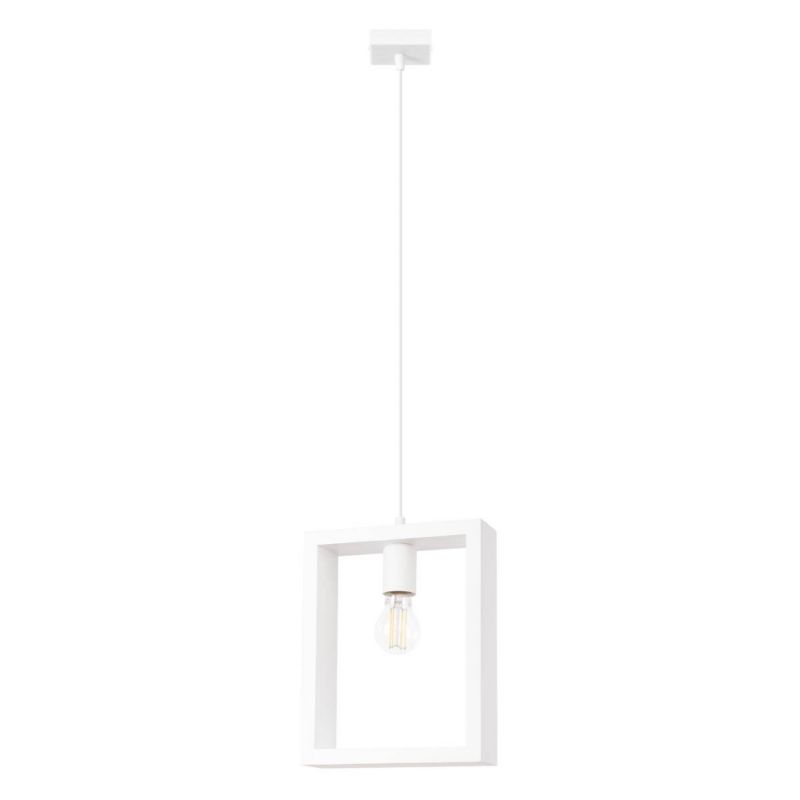 Lampa wisząca Sollux Lighting Aries 2564 biała szerokość 24 cm 1xE27 x 1 szt.