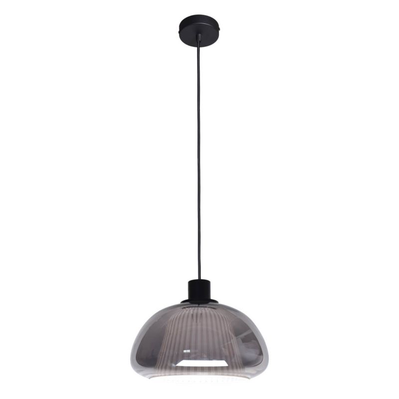 Lampa wisząca Italux APIRO czarna dymiona 1xE27x7W wym:150x24,5x24,5cm IP20 -1 szt.