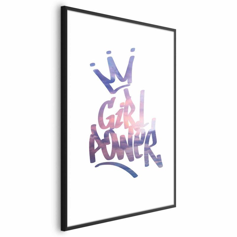 Plakat Artgeist Girl Power 21x30 cm z ramą czarną 1 szt