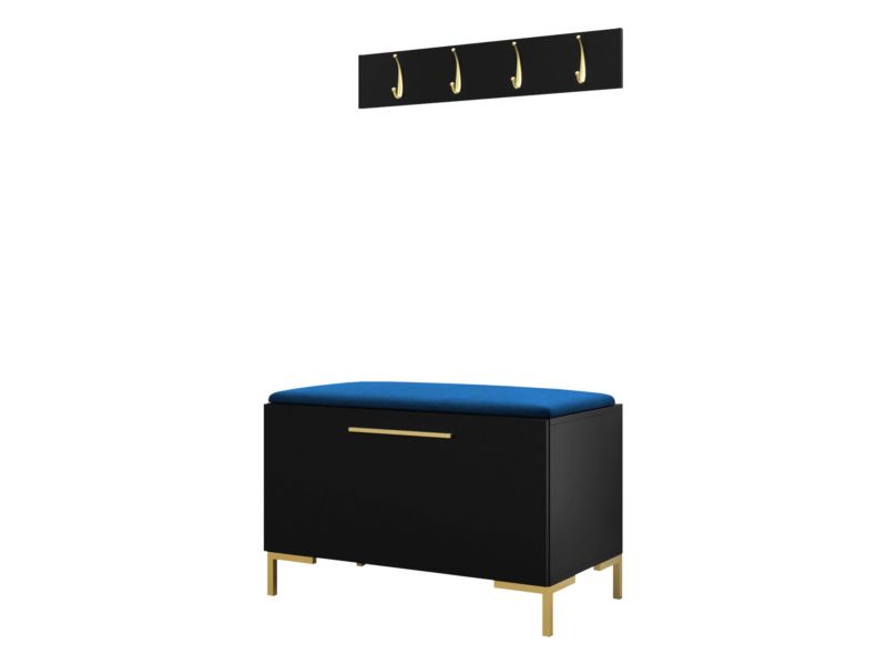 Garderoba MIRJAN 24 Zilion VIII czarny + granatowy 1 kpl.