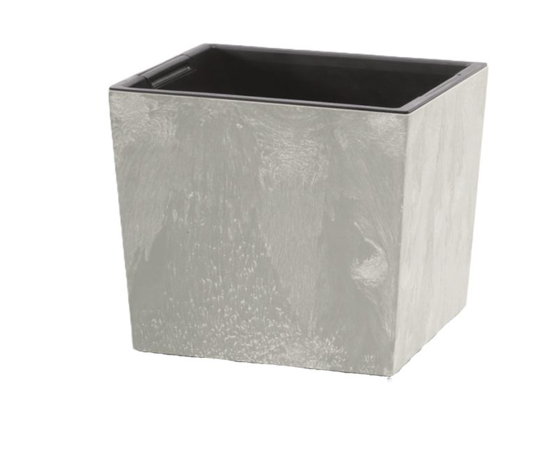 Doniczka kwadratowa niska Prosperplast Urbi beton DURS 24 cm 1szt