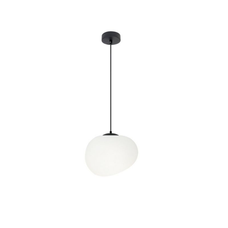 Lampa wisząca Candellux Stones biało-czarna wym: 120 x 20 x 20 cm 1xE27 x 40W 1 szt.