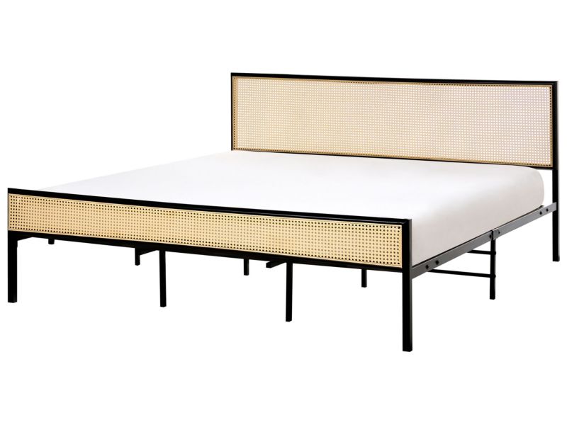 Łóżko Metal Avanton 180 x 200 cm Czarny 1 szt.