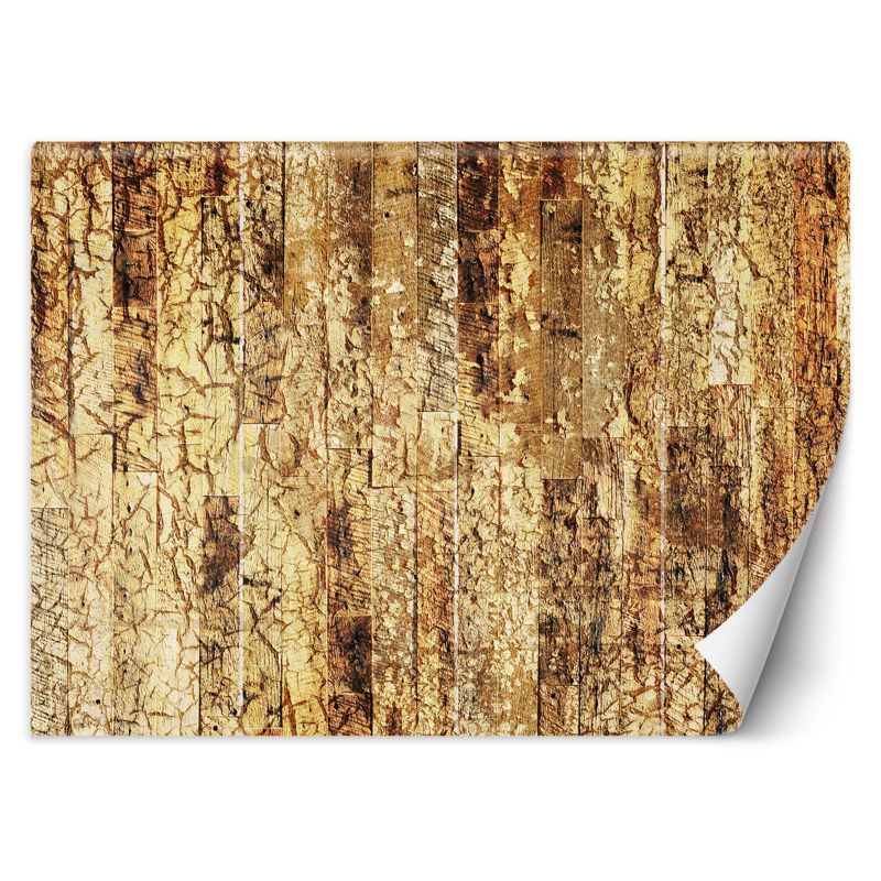 Fototapeta Feeby Stare Drewno Złoty 350x245 1 szt