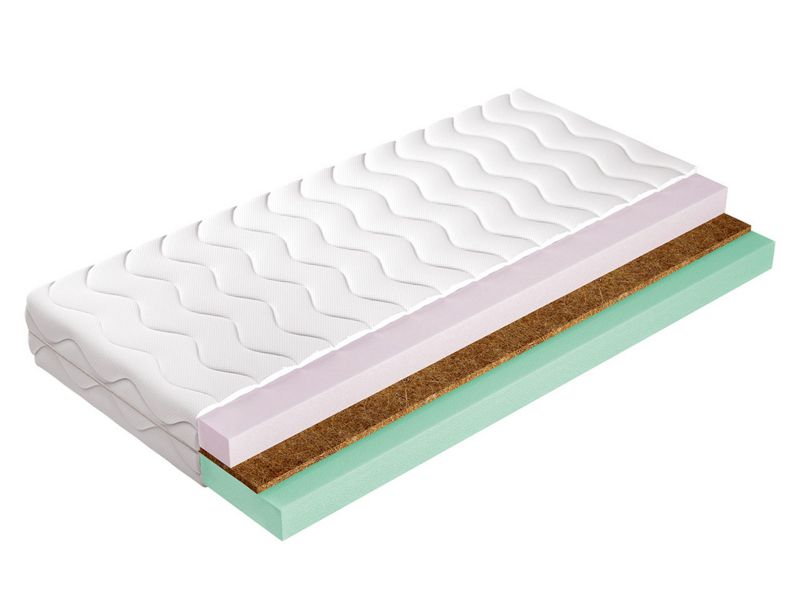 Dwustronny materac piankowy MIRJAN 24 Live Kokos 19 cm 140x200 1 szt.