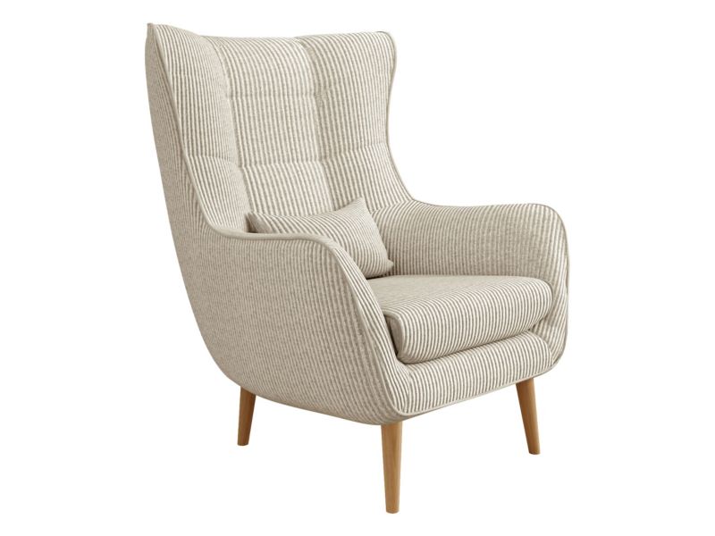 Fotel MIRJAN 24 Estjano Sztruks waniliowy 1 szt.