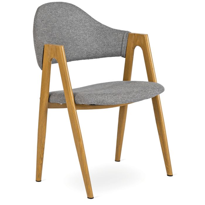 Krzesło Tapicerowane Ruiz Mebel Elite Szare 1 szt