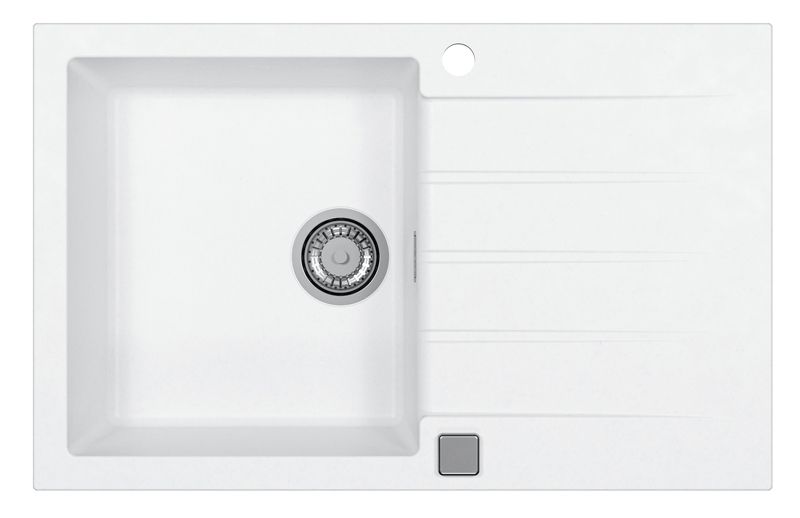 Zlewozmywak granitowy Alveus Cadit 20 kol. 11 biały (79x50) 1-komorowy 1szt.