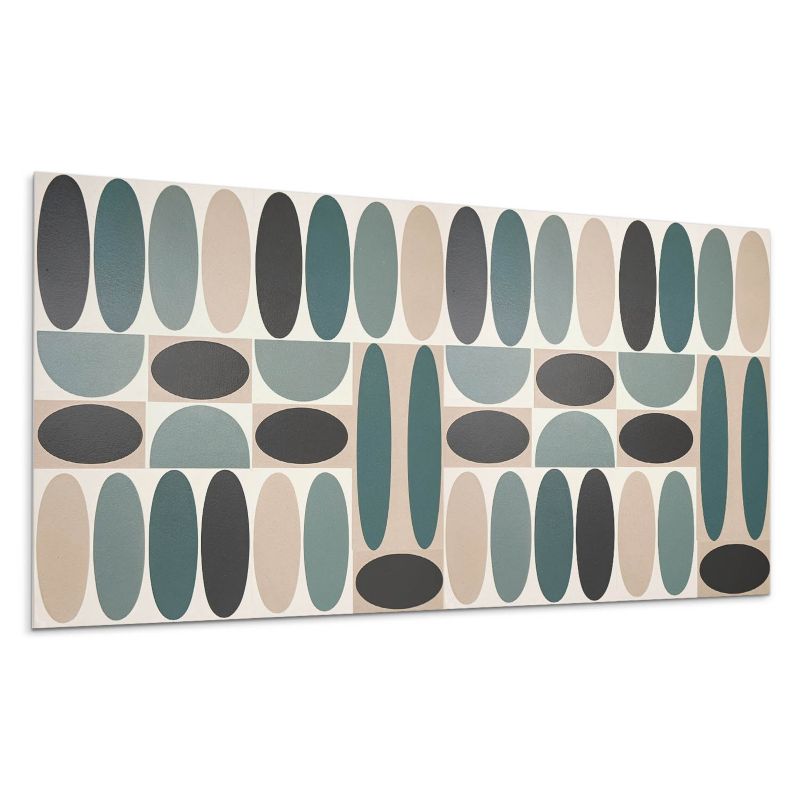 Panel samoprzylepny Wallfluent 120x60 cm Dynamiczne owalne motywy graficzne 1 szt.