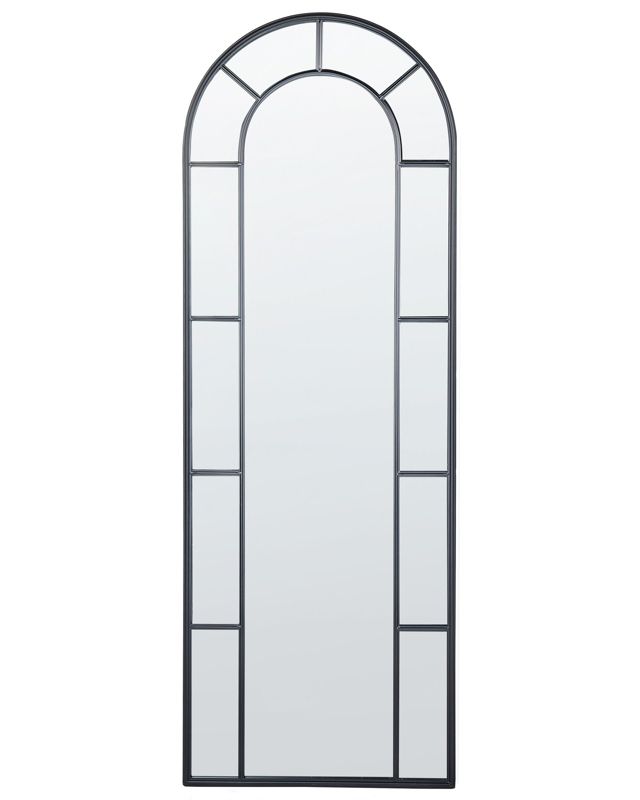 Lustro ścienne Crosses 60 cm 170 cm Metal Czarny 1 szt.