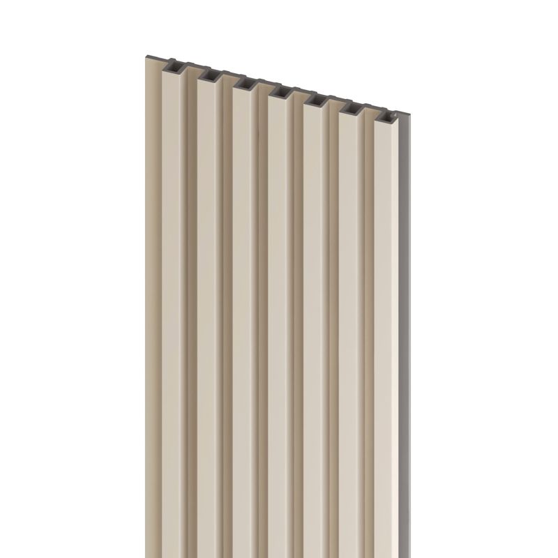 Panel lamelowy ścienny Vilo kompozyt 265 x 14,8 cm kremowy