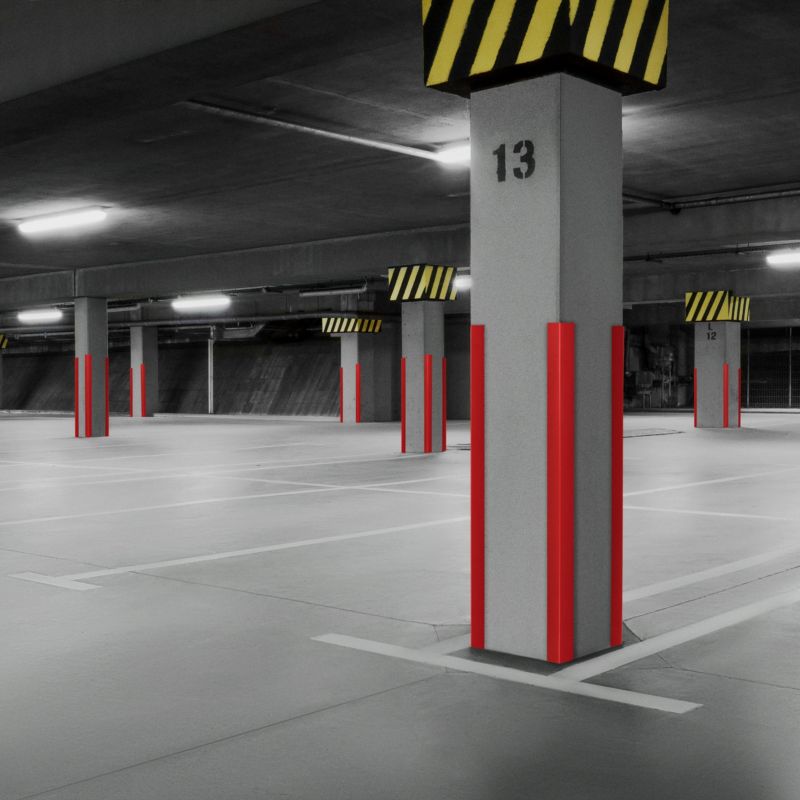 Kątownik miękki PCV 35x35mm, QUEST ochronny profil L kątowy, narożnik odbojnikowy, KM, brąz, 1.65m