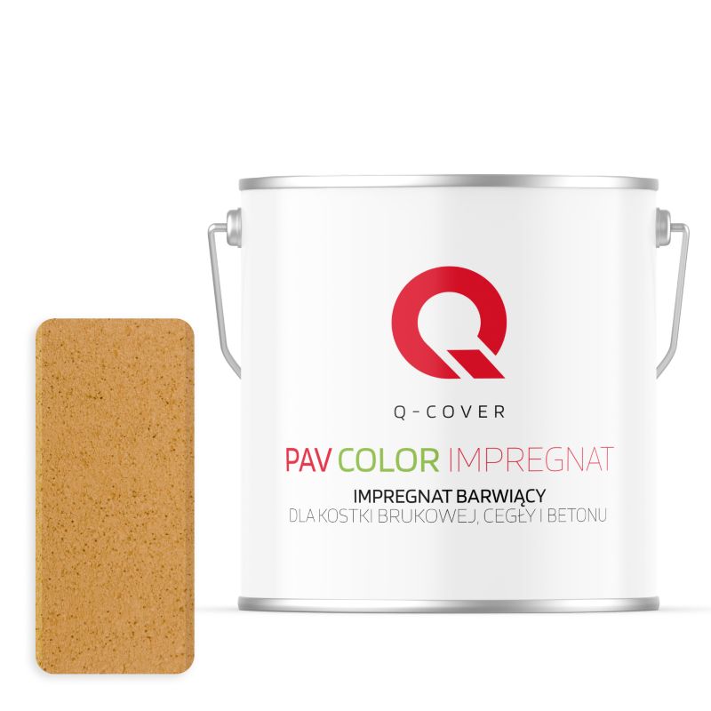 Impregnat Barwiący do Kostki Brukowej Cegły Betonu Q-Cover Miodowo-piaskowy RAL1005 5L