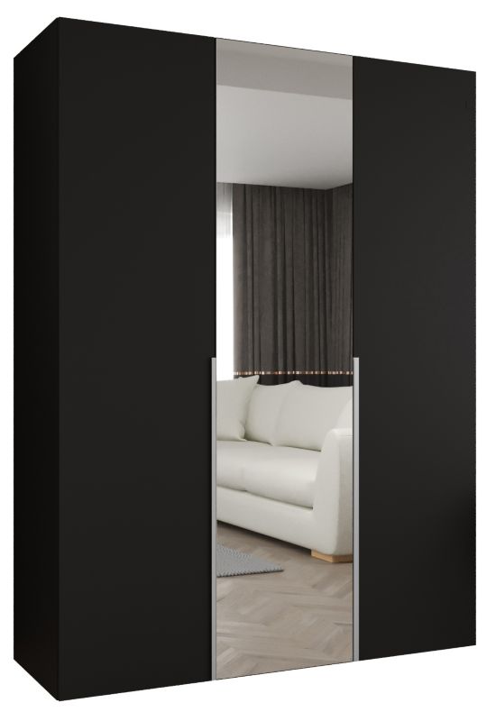 Szafa uchylna otwierana ALICANTE 2 150 wys 202 cm Czarny + Kaszmir 1 szt