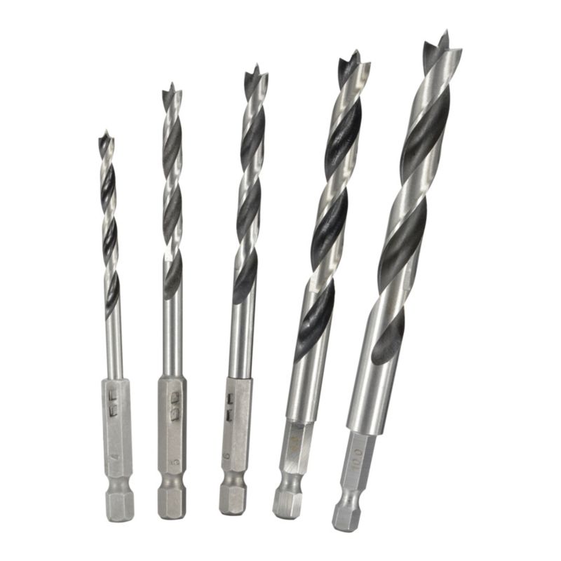 Zestaw wierteł do drewna Mac Allister 5 sztuk