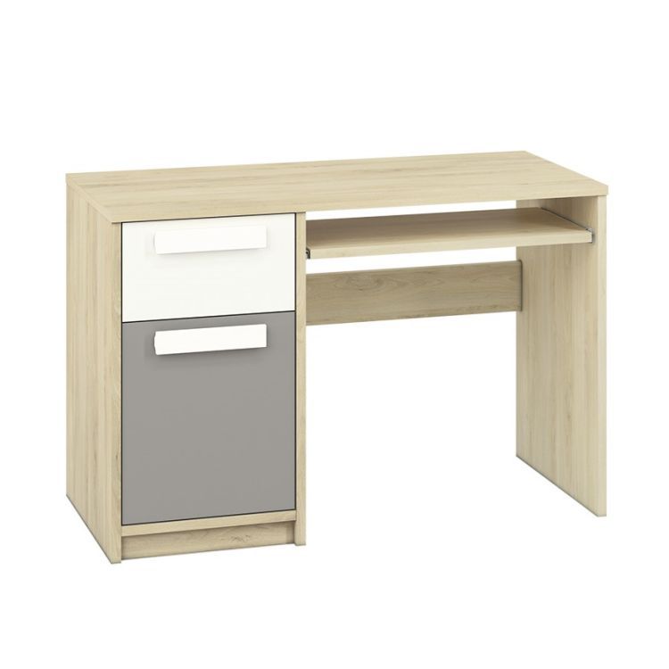 Biurko ML Meble DOT buk/białe/szare 1 szt.