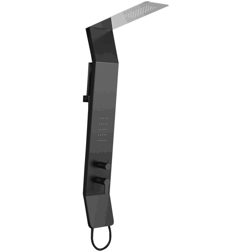 Panel prysznicowy Mexen Yap czarny chrom 1 szt.