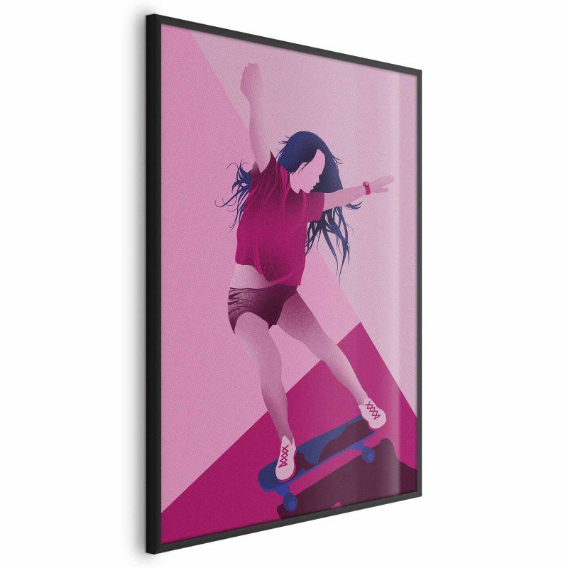 Plakat Artgeist Powerslide 21x30 cm z ramą czarną 1 szt