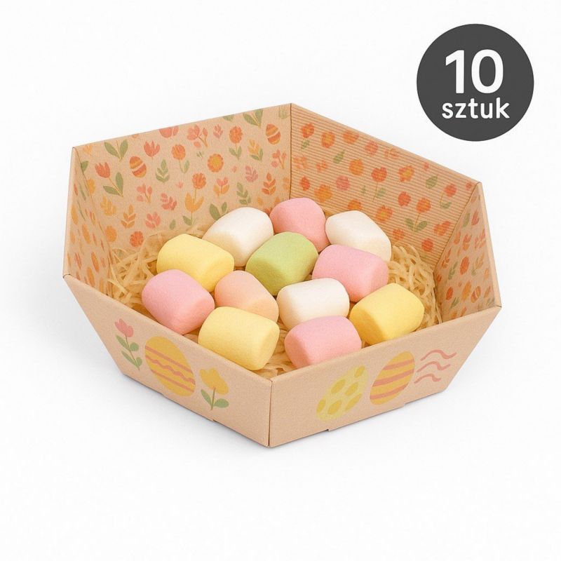 Tacka wielkanocna Neopak WIOSNA 243x205x100mm Kosz prezentowy 10 szt.