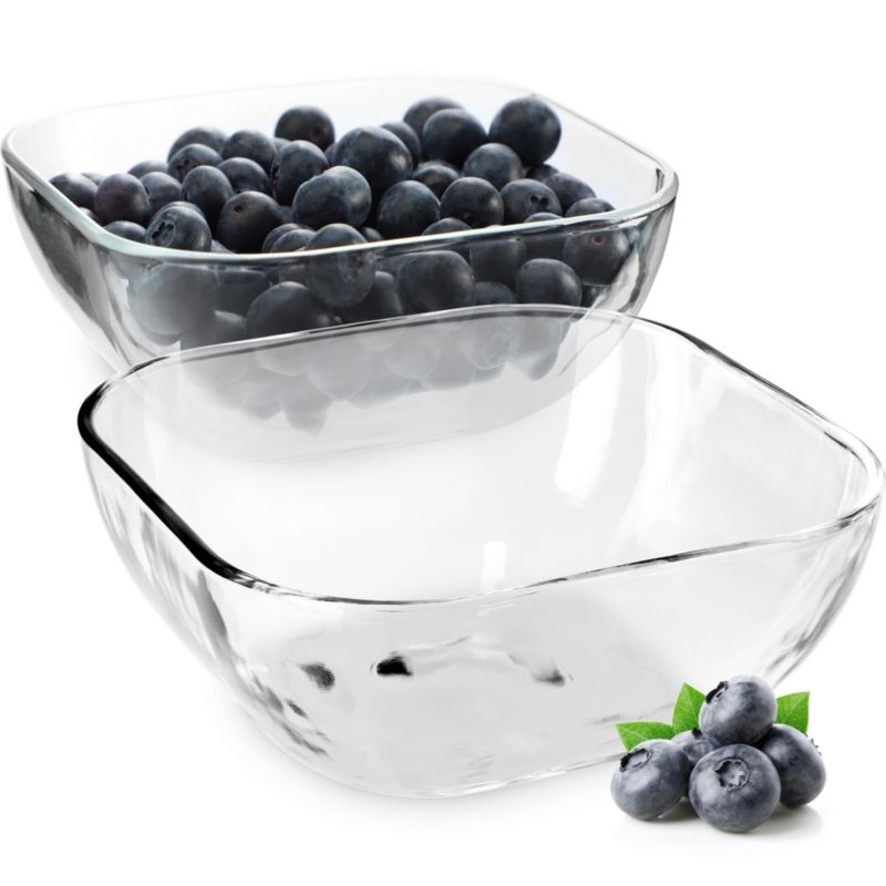 Salaterka KADAX Szklana Na Owoce Przekąski 13,5cm 2szt