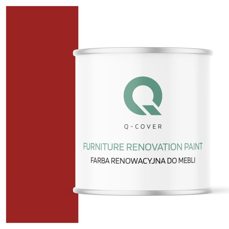 Farba Renowacyjna do Mebli Q-Cover Czerwony sygnałowy RAL3001 Wysoki Połysk 2.5L