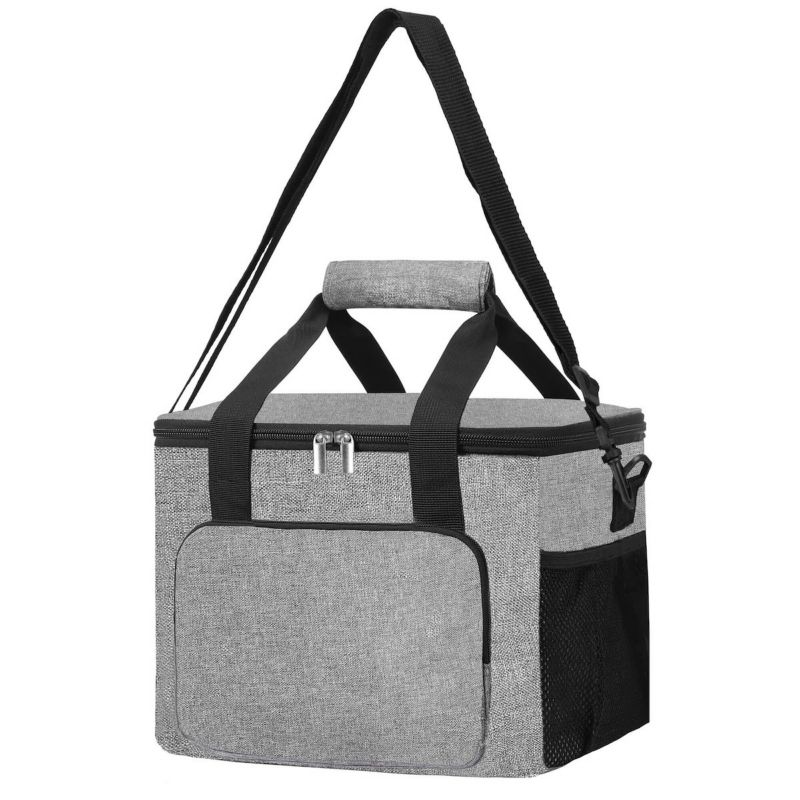 Torba termiczna Springos 16L na jedzenie kosz termiczny szary 1 szt.