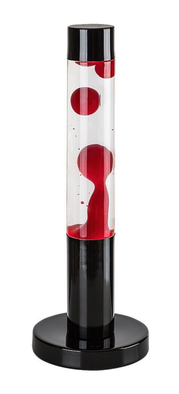 Lampka stołowa Rabalux Lavastic czerwono-czarna-przezroczysty LED 25W 3000K 34lm lawa IP20 wym: 39 x 5.5 x 5.5 cm metal - 1 szt.