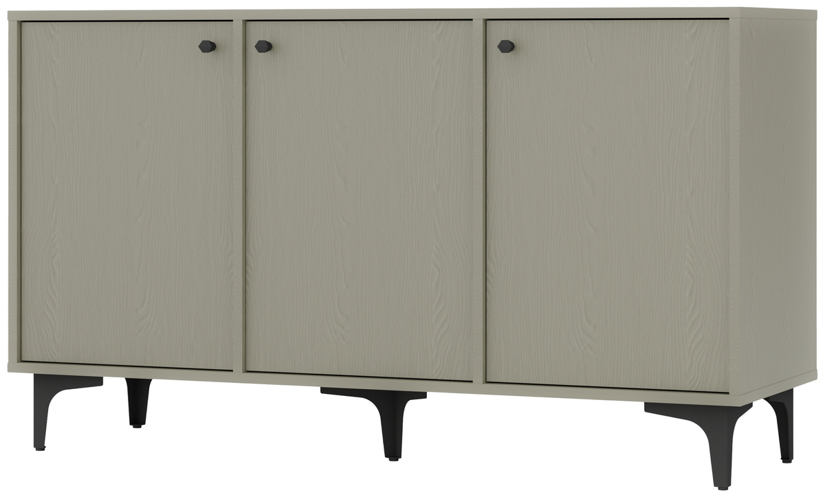 Trzydrzwiowa nowoczesna komoda do salonu 125 cm TOKEN