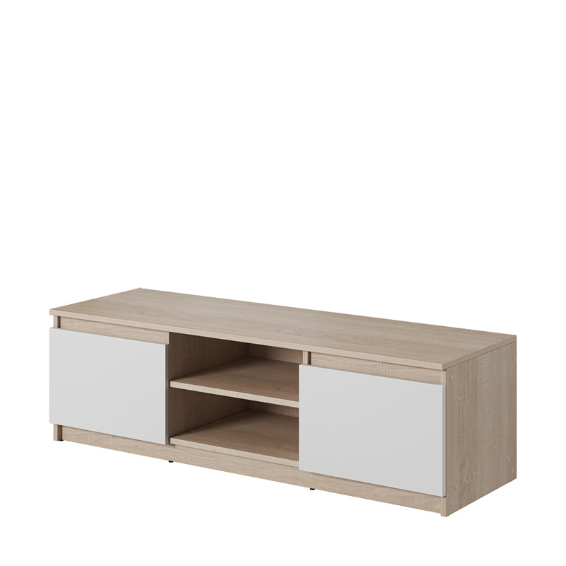 Stojąca szafka RTV dąb sonoma biały BINGO