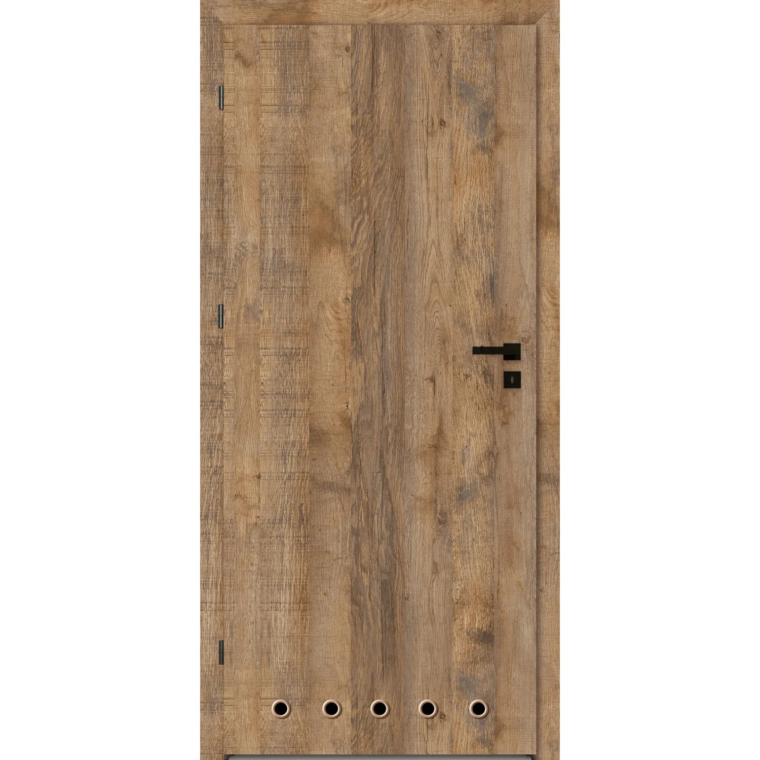 DRE Skrzydło drzwiowe Rico Dąb Rustykalny z tulejami wentylacyjnymi 80L
