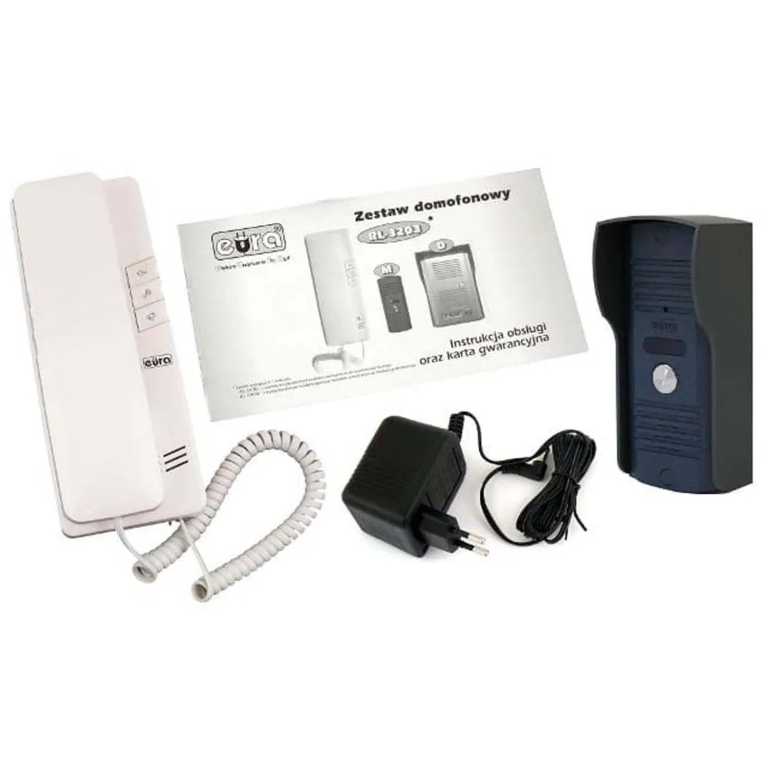 Domofon ADP-42A3 1 rodzinny biały