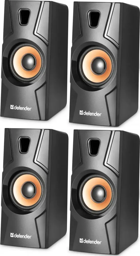 2x Głośnik Defender Aurora S8, 8W, 2 sztuki (system akustyczny 2.0), czarny