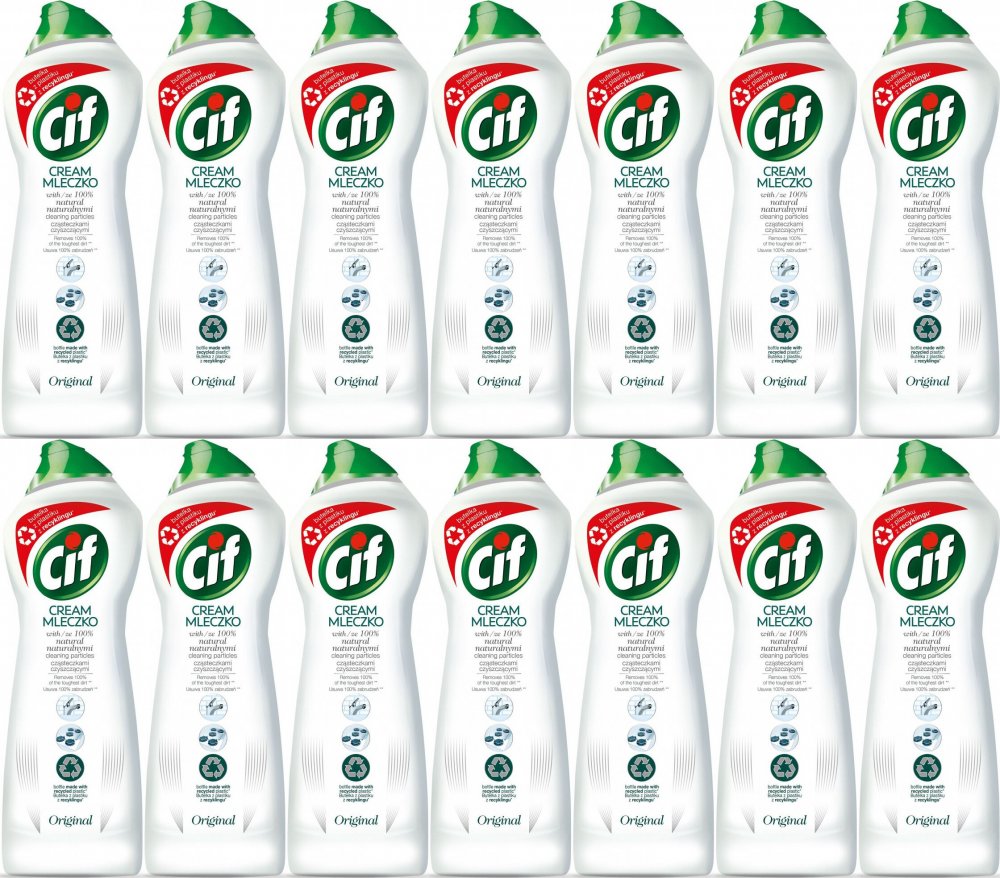 14x Mleczko do czyszczenia Cif Cream Normal, 780g