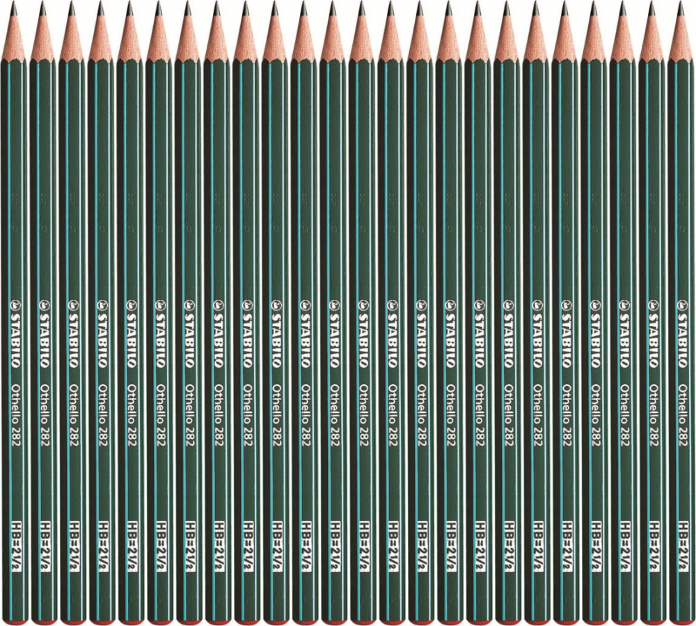 24x Ołówek Stabilo Othello, HB, zielony