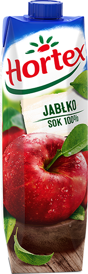 12x Sok jabłkowy Hortex, karton, 1l