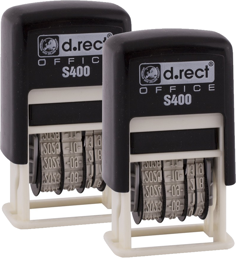 2x Datownik D.Rect S400, wersja ISO, czarny