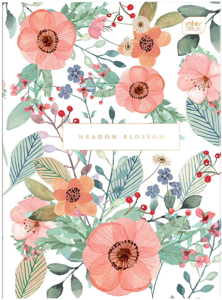 Zeszyt w kratkę Interdruk, A4, miękka oprawa, 60 kartek, mix wzorów