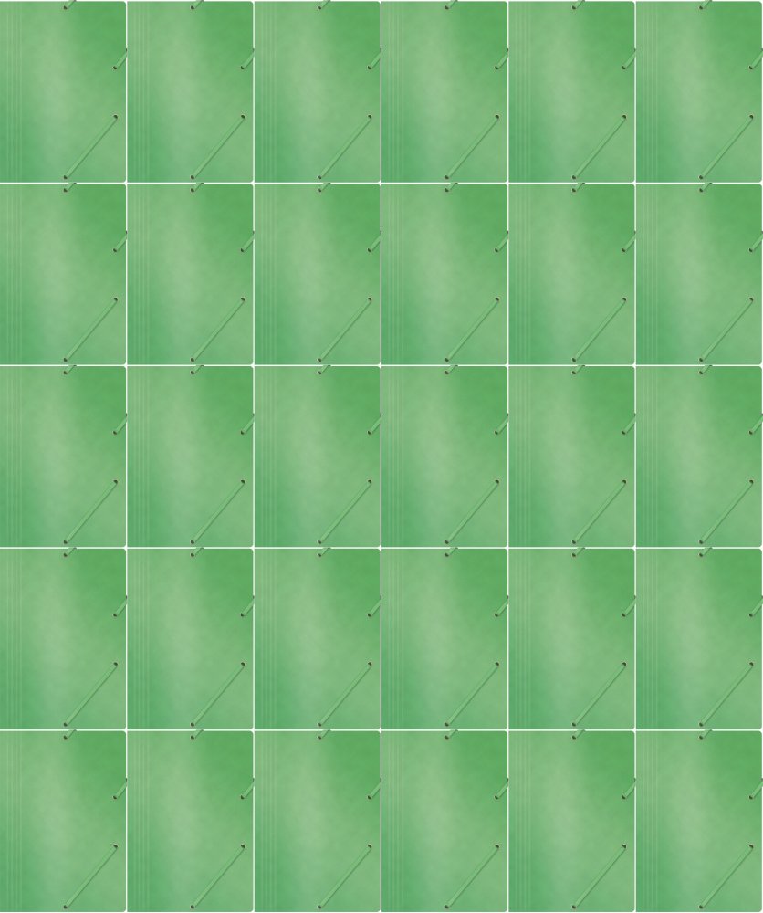 30x Teczka z gumką Office Products, A4, 390g/m2, preszpanowa, zielony