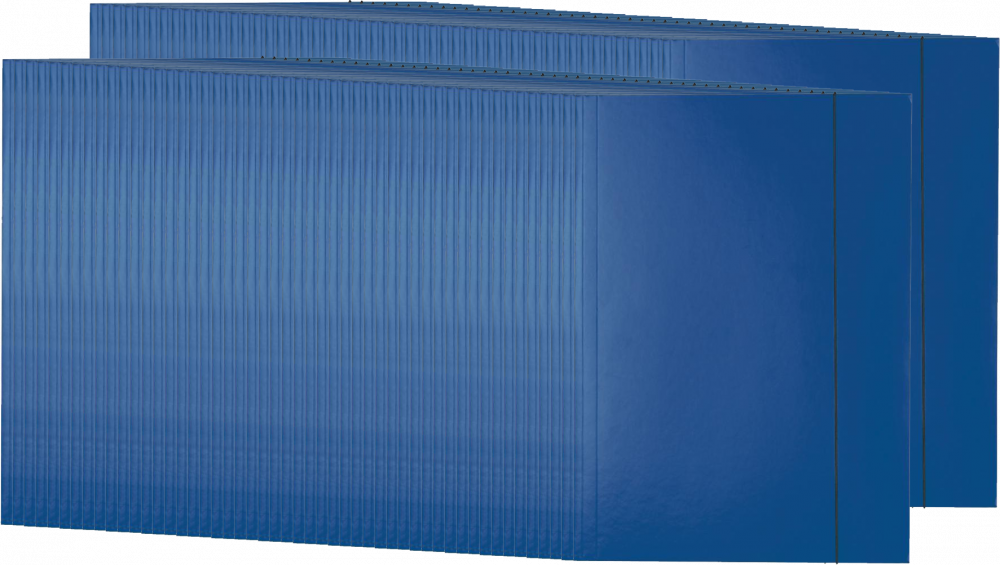 100x Teczka kartonowa z gumką lakierowana Esselte, A4, 400g/m2, 4mm, granatowy