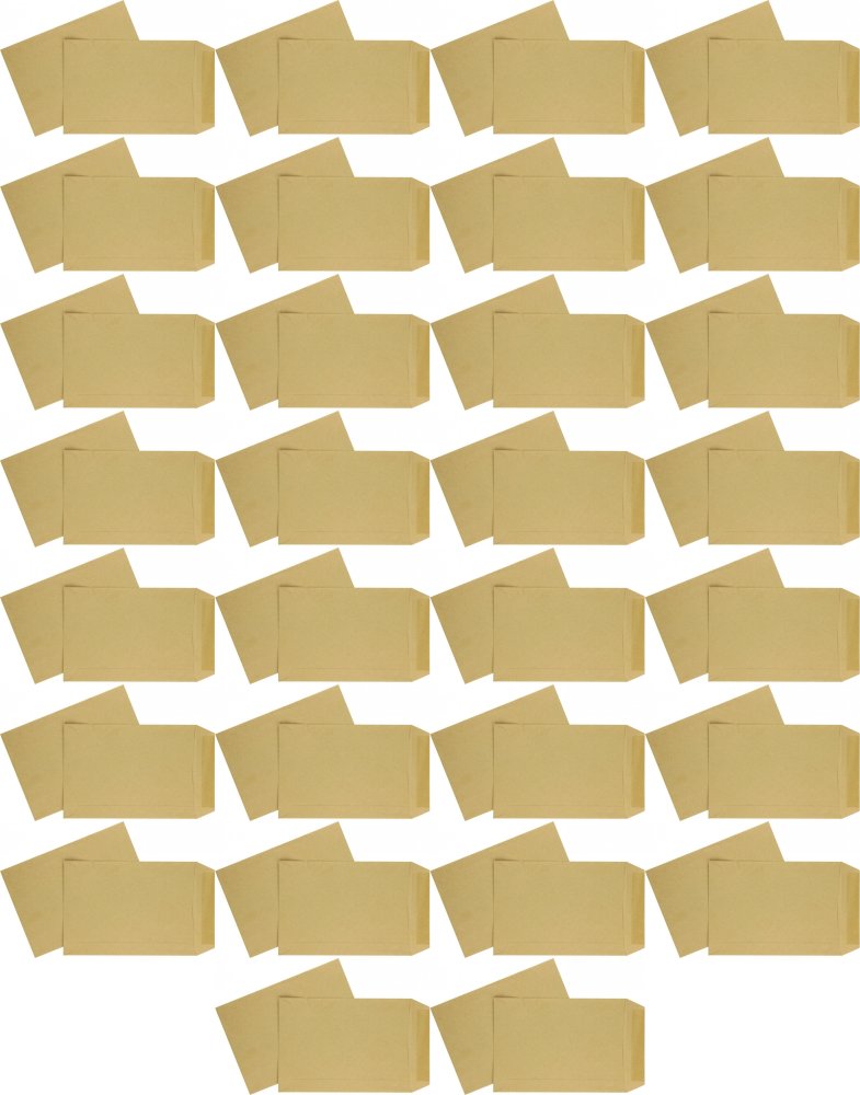 50x Koperta NC, C5, klejona na mokro NK, 50 sztuk, brązowy