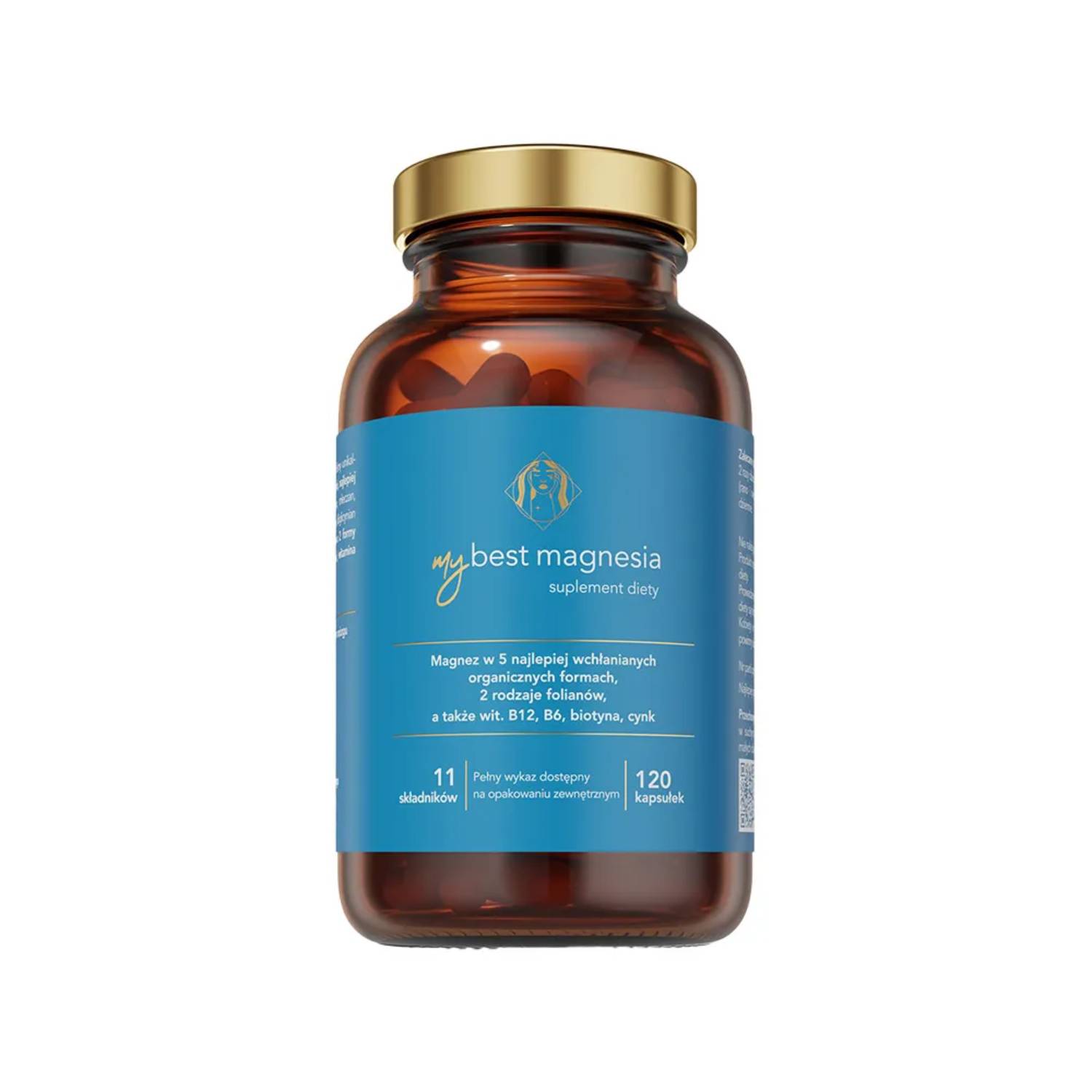 Mybestpharm magnesia, 120 kapsułek